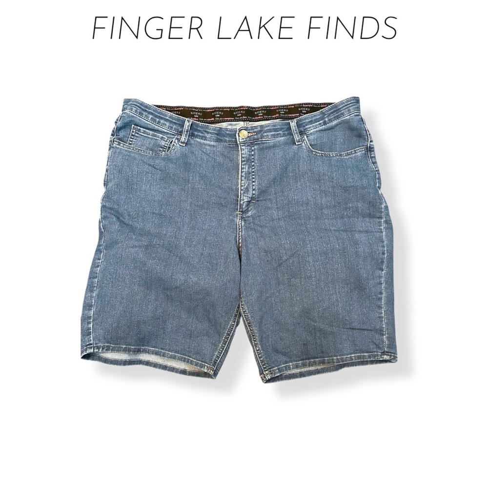 Riders by Lee Blue Denim Jean Shorts, 22W